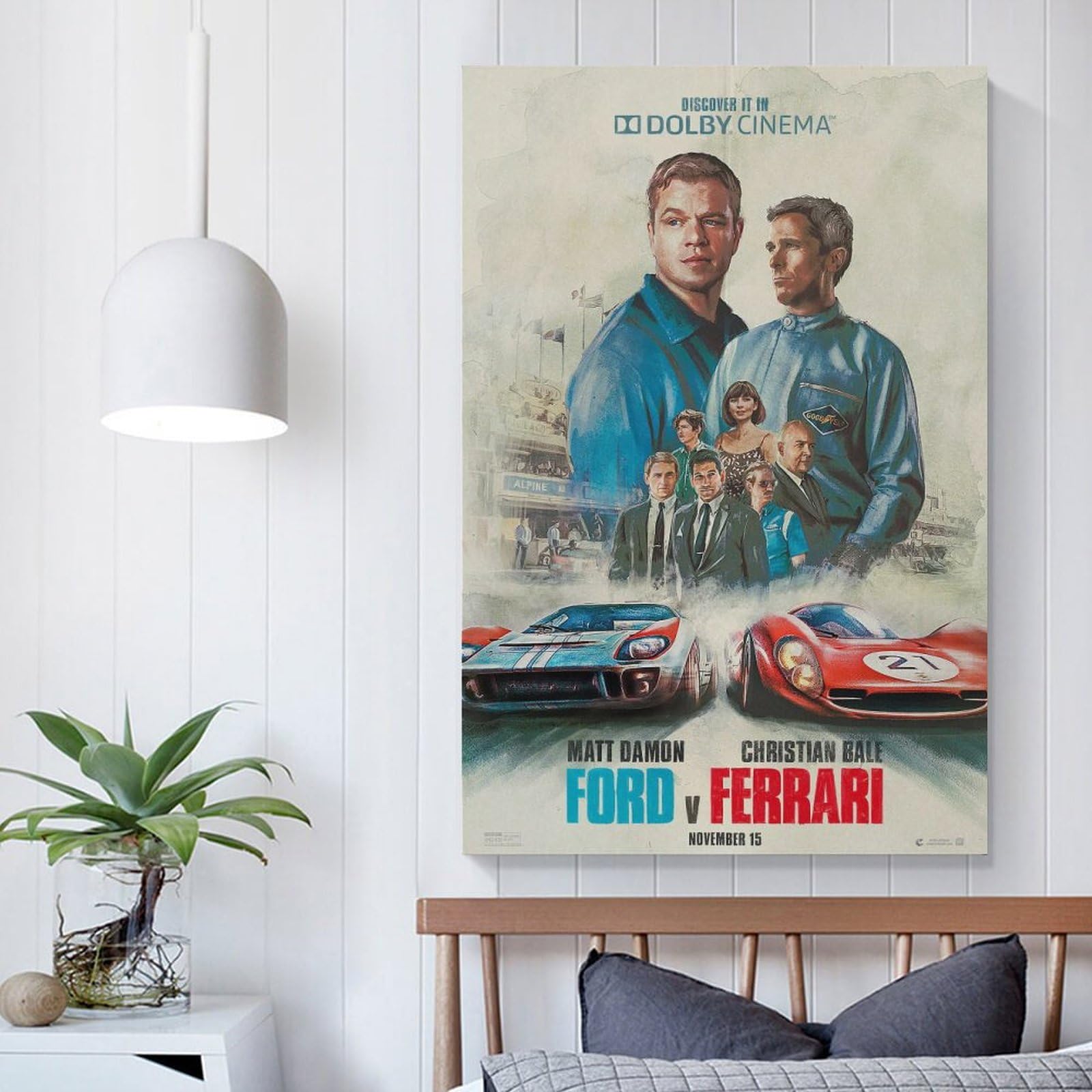 Amazon.co.jp: 映画ポスター フォード対フェラーリ ポスター 装飾画